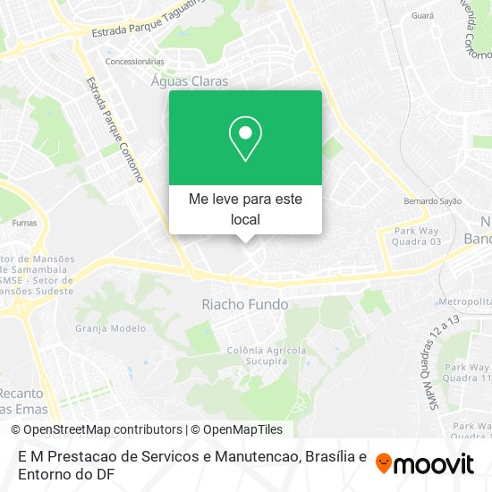 E M Prestacao de Servicos e Manutencao mapa