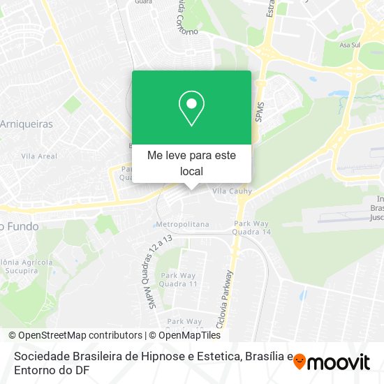 Sociedade Brasileira de Hipnose e Estetica mapa