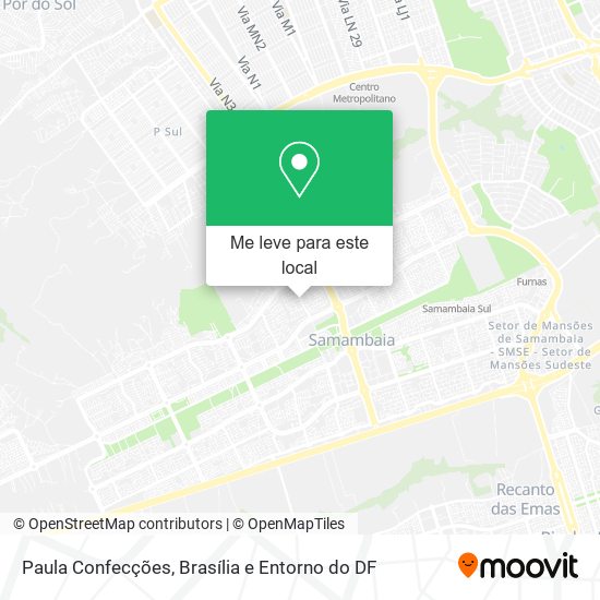 Paula Confecções mapa