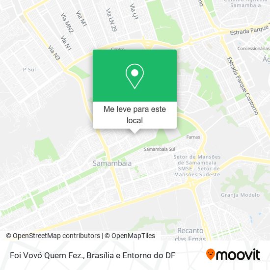 Foi Vovó Quem Fez. mapa