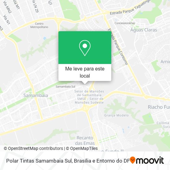 Polar Tintas Samambaia Sul mapa