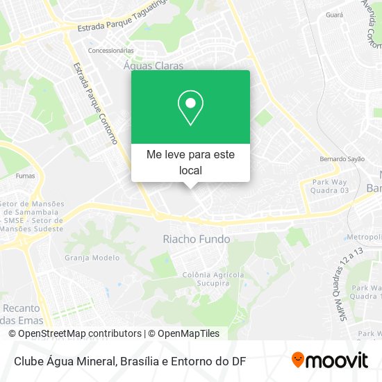 Clube Água Mineral mapa
