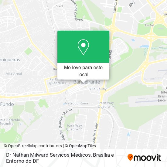 Dr Nathan Milward Servicos Medicos mapa