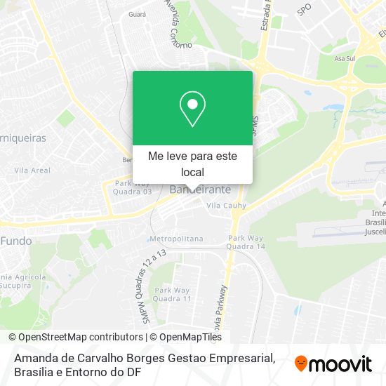 Amanda de Carvalho Borges Gestao Empresarial mapa