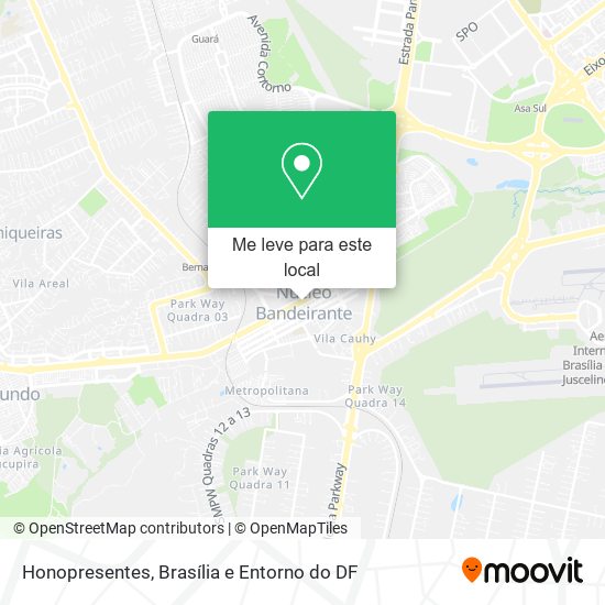 Honopresentes mapa