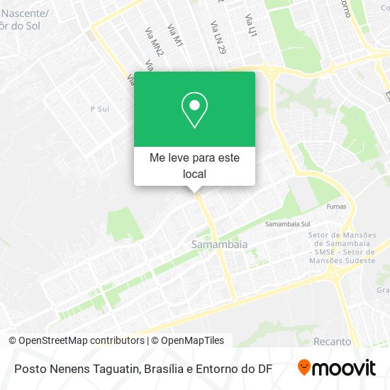Posto Nenens Taguatin mapa