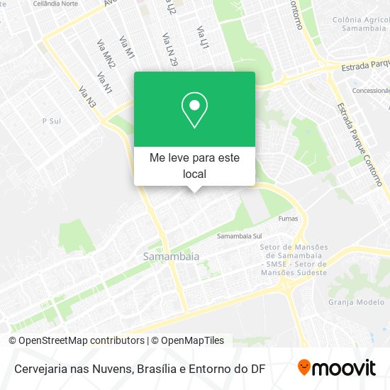 Cervejaria nas Nuvens mapa