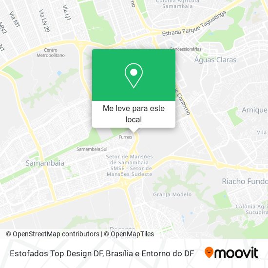 Estofados Top Design DF mapa