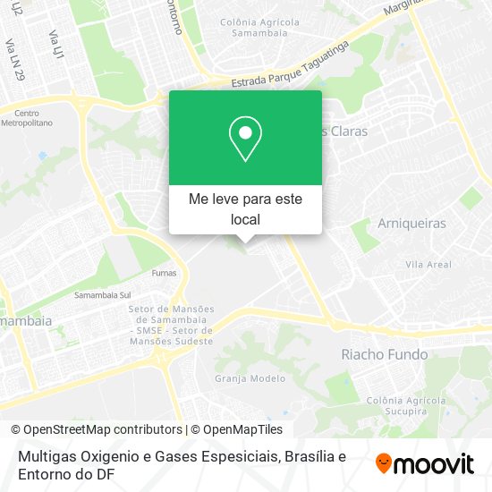 Multigas Oxigenio e Gases Espesiciais mapa