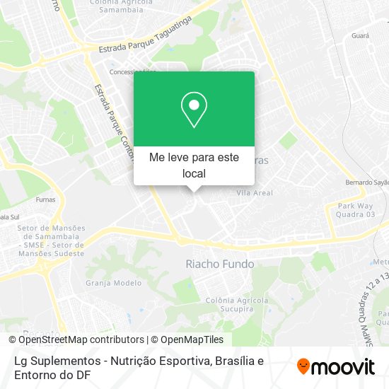 Lg Suplementos - Nutrição Esportiva mapa