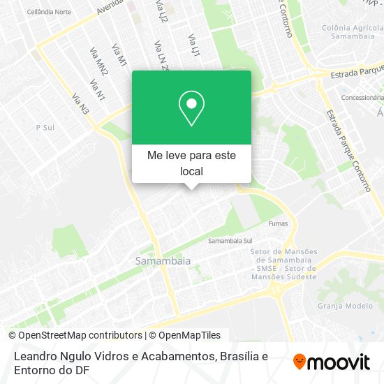 Leandro Ngulo Vidros e Acabamentos mapa