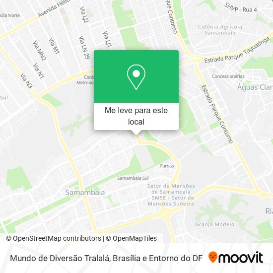 Mundo de Diversão Tralalá mapa