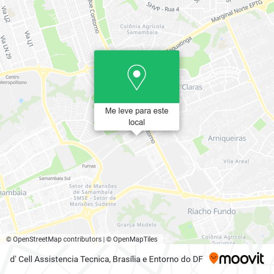 d' Cell Assistencia Tecnica mapa
