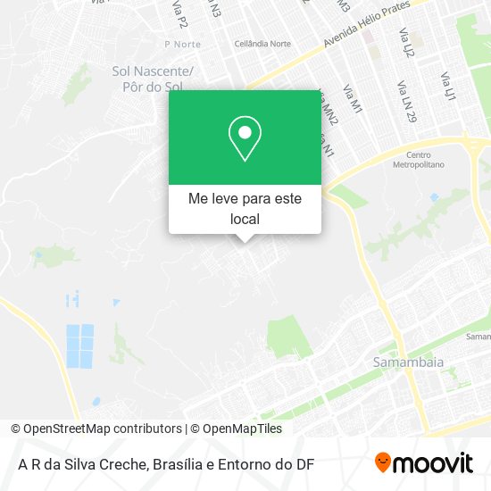 A R da Silva Creche mapa