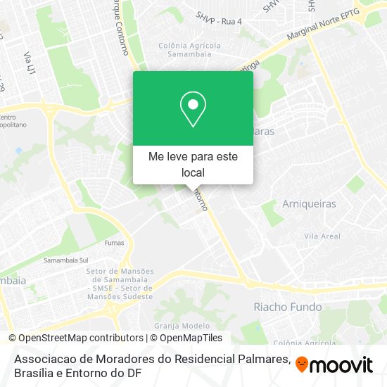 Associacao de Moradores do Residencial Palmares mapa