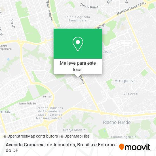 Avenida Comercial de Alimentos mapa