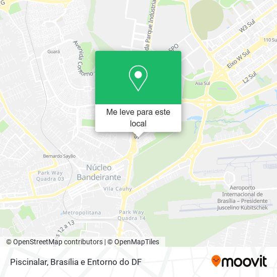 Piscinalar mapa