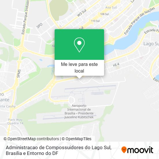 Administracao de Compossuidores do Lago Sul mapa