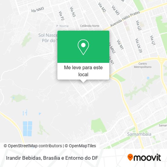 Irandir Bebidas mapa