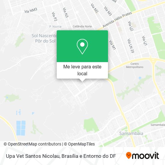 Upa Vet Santos Nicolau mapa