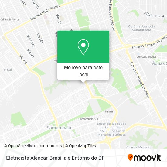 Eletricista Alencar mapa