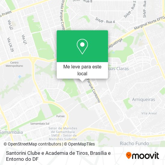Santorini Clube e Academia de Tiros mapa