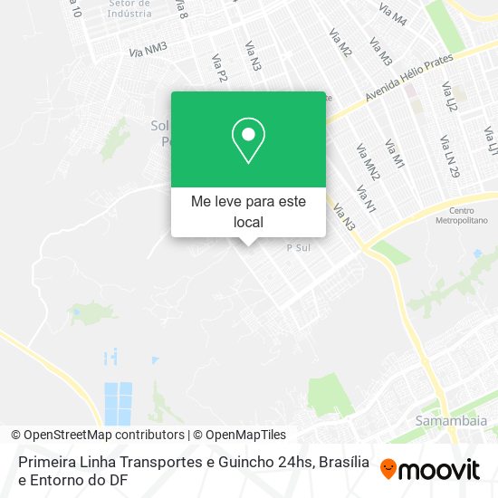 Primeira Linha Transportes e Guincho 24hs mapa