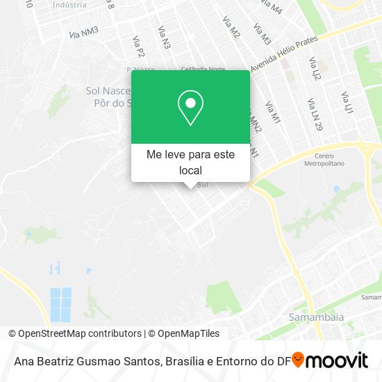 Ana Beatriz Gusmao Santos mapa