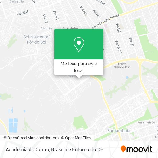 Academia do Corpo mapa