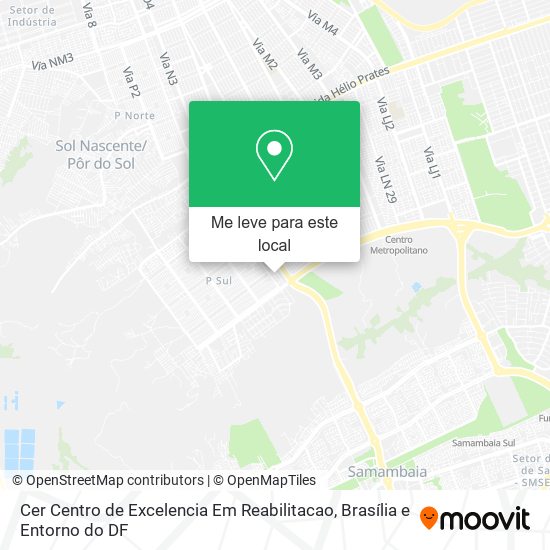 Cer Centro de Excelencia Em Reabilitacao mapa
