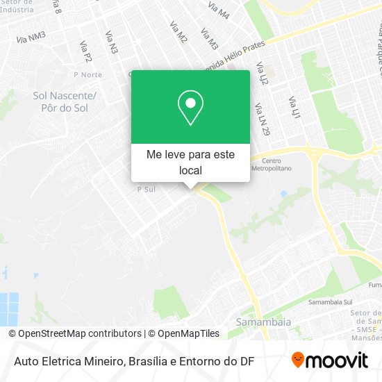 Auto Eletrica Mineiro mapa