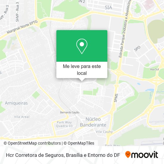 Hcr Corretora de Seguros mapa