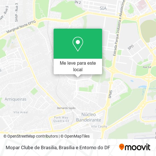 Mopar Clube de Brasilia mapa
