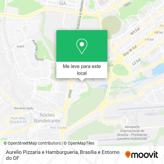 Aurelio Pizzaria e Hamburgueria mapa