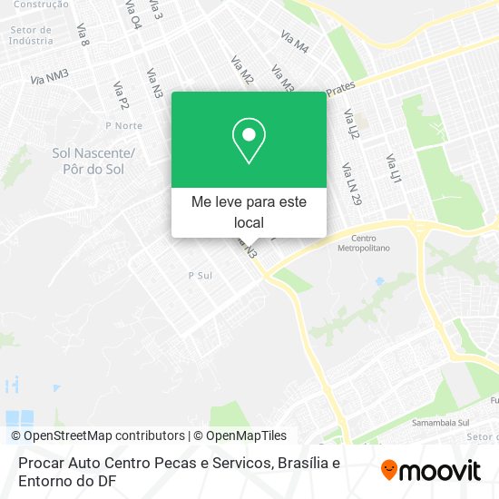 Procar Auto Centro Pecas e Servicos mapa