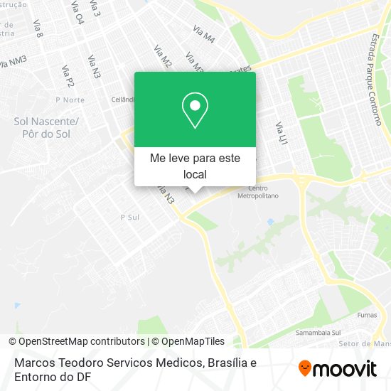 Marcos Teodoro Servicos Medicos mapa