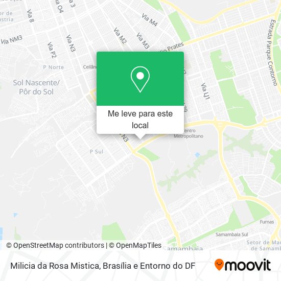 Milicia da Rosa Mistica mapa