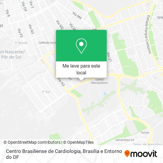 Centro Brasiliense de Cardiologia mapa