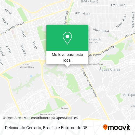 Delicias do Cerrado mapa
