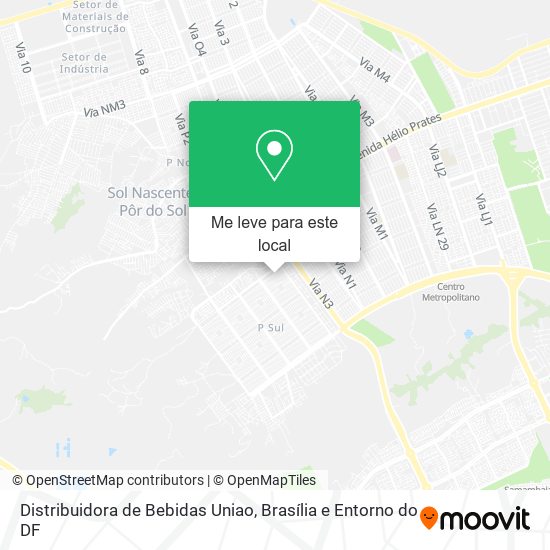 Distribuidora de Bebidas Uniao mapa