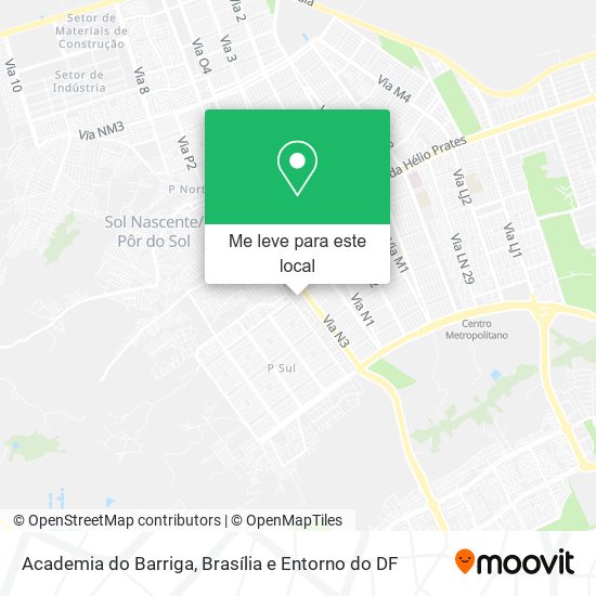 Academia do Barriga mapa