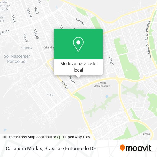 Caliandra Modas mapa