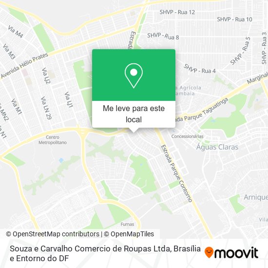 Souza e Carvalho Comercio de Roupas Ltda mapa