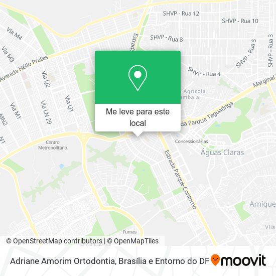 Adriane Amorim Ortodontia mapa