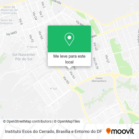 Instituto Ecos do Cerrado mapa