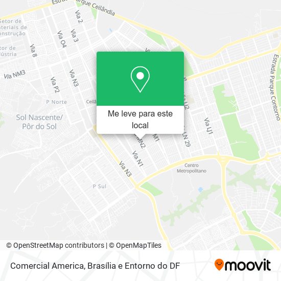 Comercial America mapa