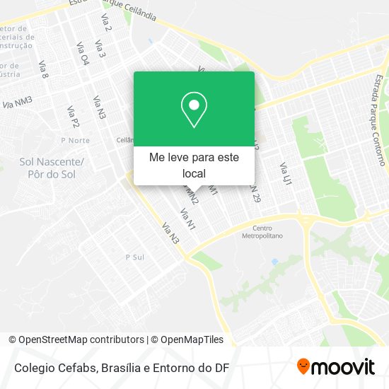 Colegio Cefabs mapa