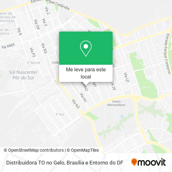 Distribuidora TO no Gelo mapa