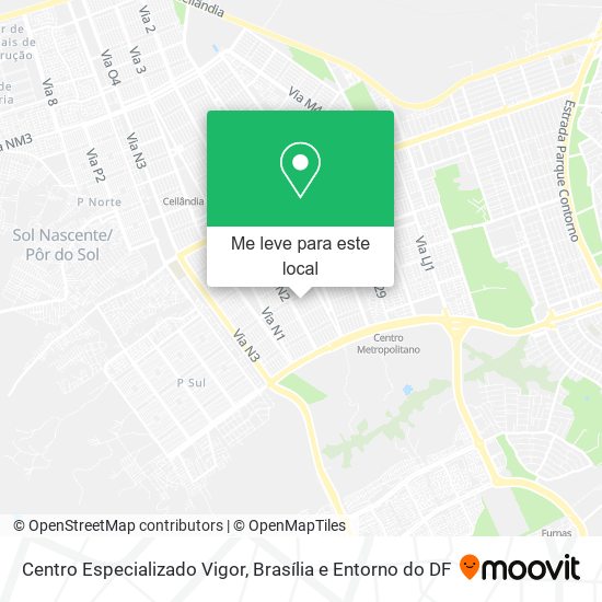 Centro Especializado Vigor mapa