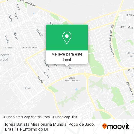 Igreja Batista Missionaria Mundial Poco de Jaco mapa